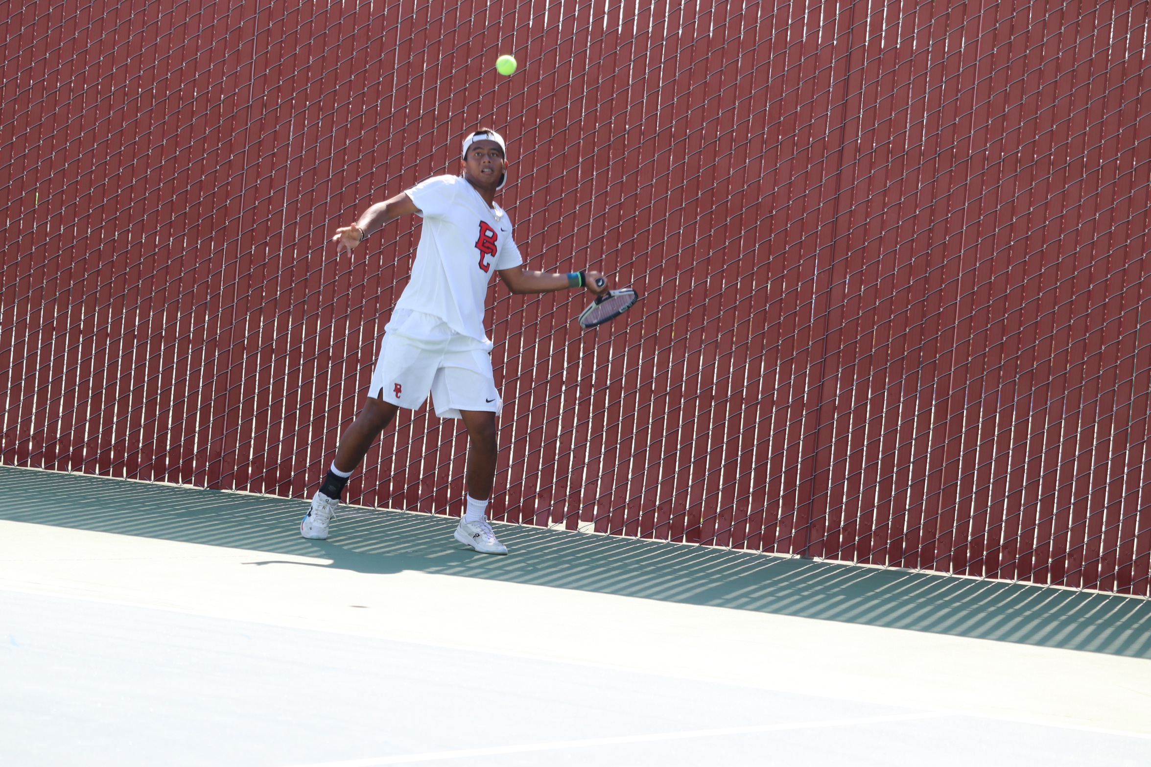 Tennis Finish Final Regular Season Match with a Win