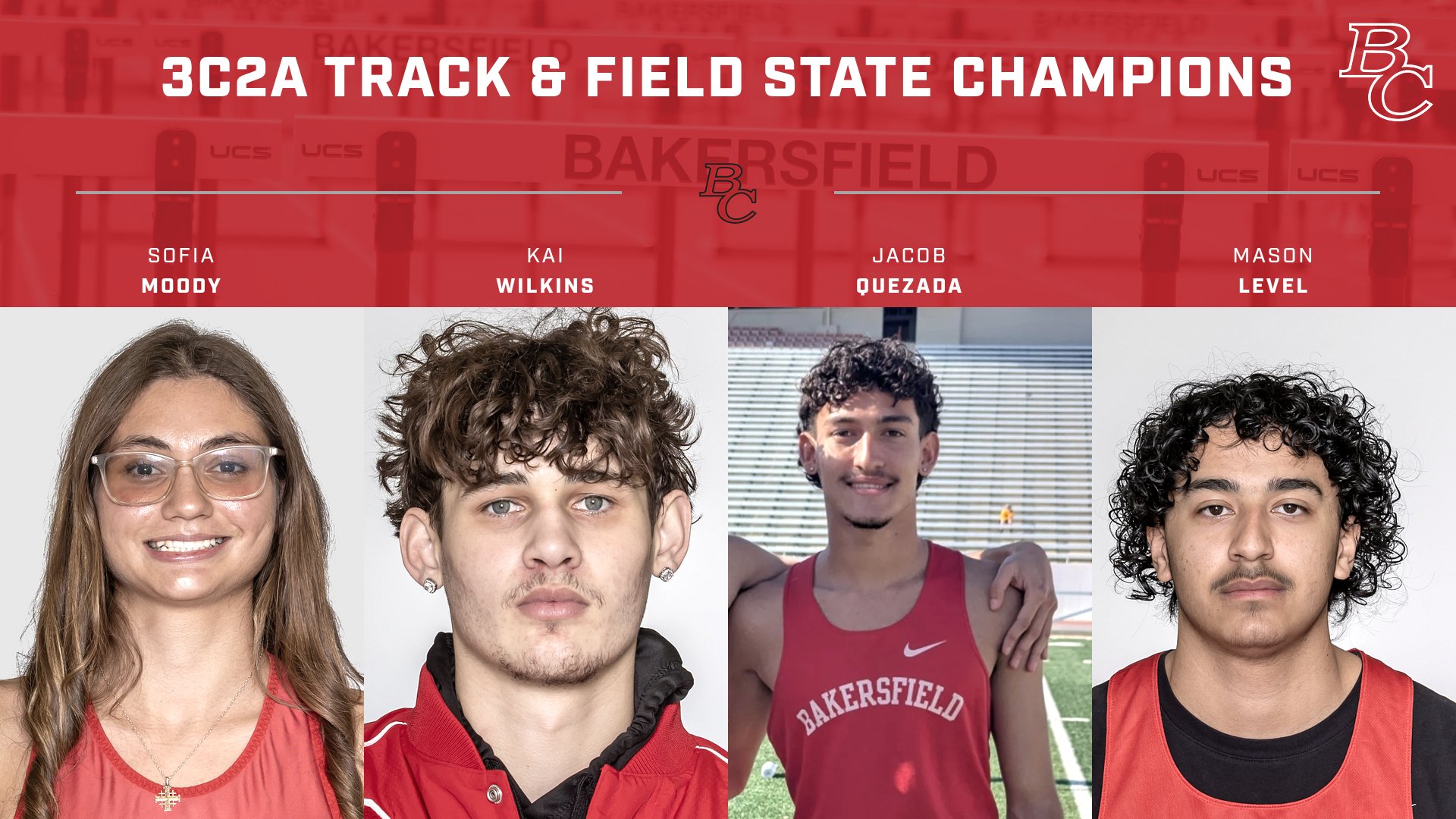 Four Track and Field Athletes Place Top Ten in the State